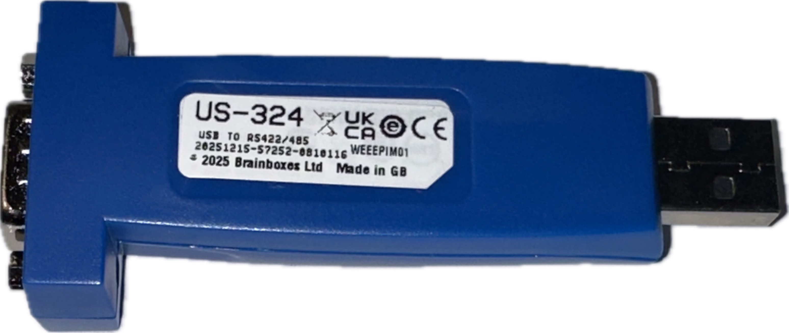 Image showing the sticker location on the US-324 that contains the serial number
